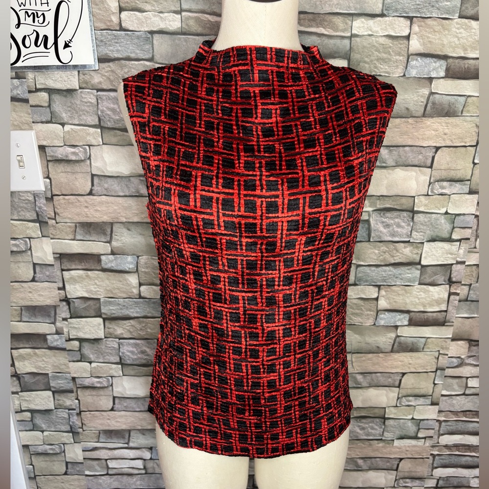 Casual Corner beautiful & classy crepe sleeveless mock turtleneck